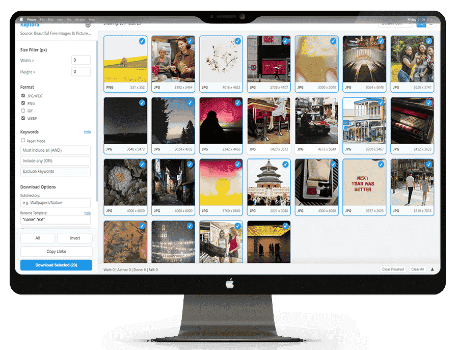 Keptora Studio - Batch Image Downloader & Extractor